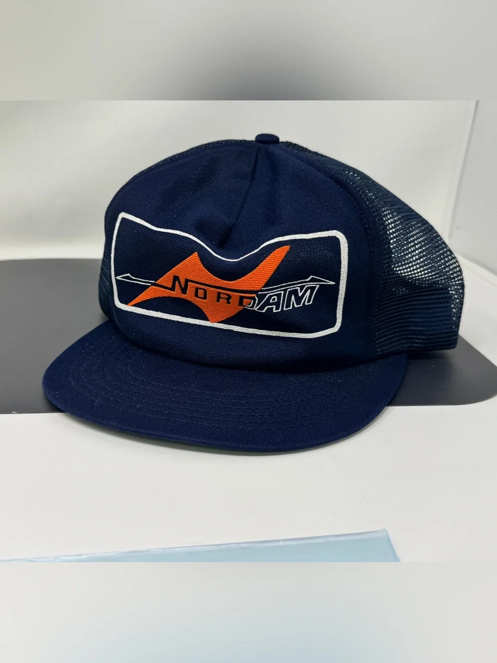 Nordam Aviation Hat VTG Trucker Mesh Cap 80s Aerospace aircraft made in USA